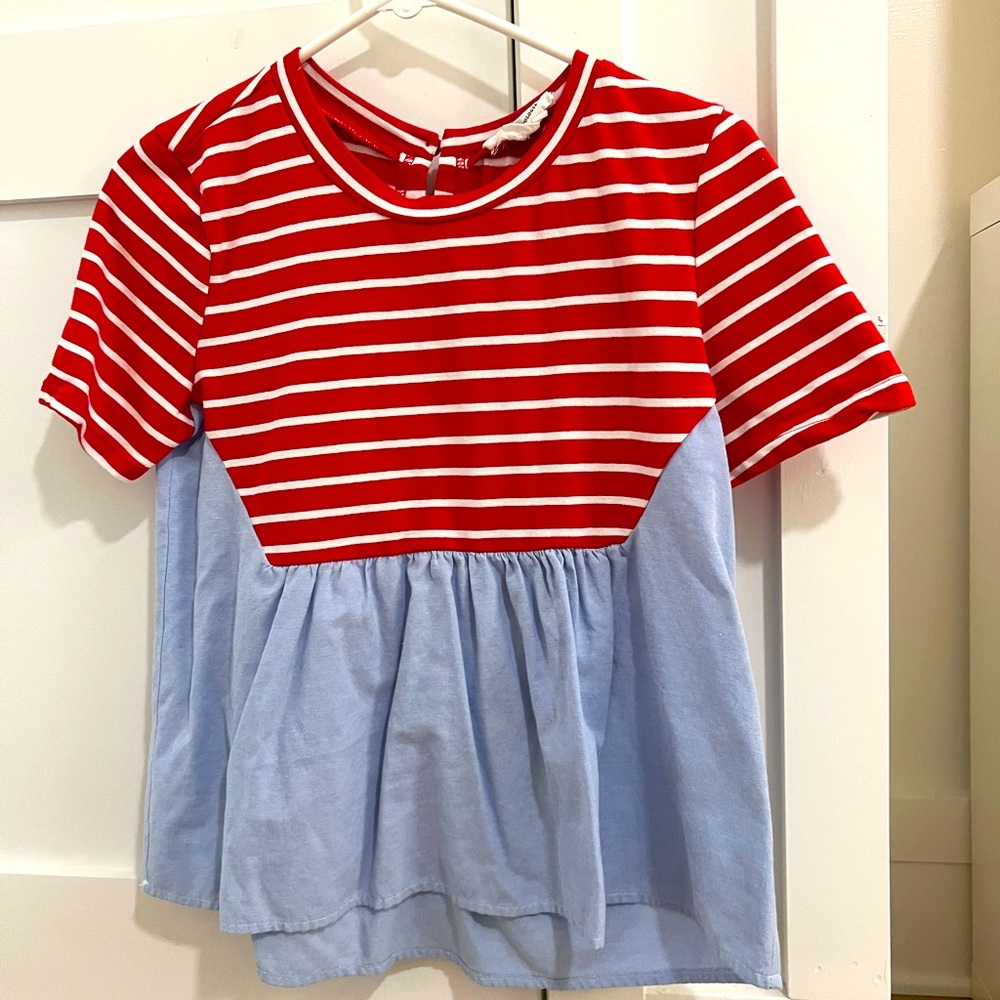 Anthropologie Baby-Doll Blouse Size Small